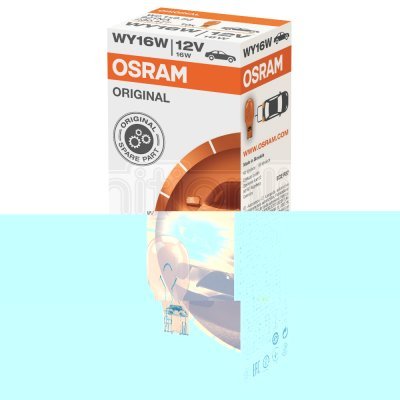 12V 16W W2,1x9,5d WY16W Osram oranž.