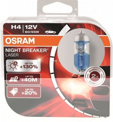 H4 Žiarovka 12V 60/55W +130% Night Breaker Osram H4
