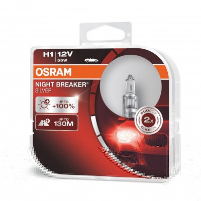 H1 55W NIGHT BREAKER® SILVER +100%