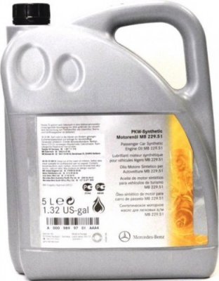 OLEJ MERCEDES 5W-30 5L MB229,51 DPF