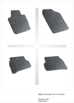 Autorohože gumové čierne VW (sada 4ks)