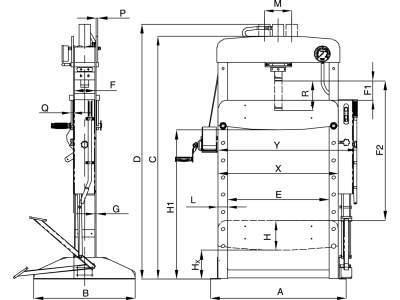 Hydraulický lis 30T