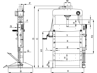 Hydraulický lis 50T