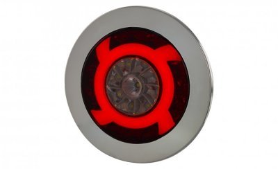 Svetlo zadné združené HOR 75 - LUCY, LED 12 / 24V (s krúžkom, cúvacím svetlom, hmlovým svetlom, obrysovým svetlom, kábel 4x0,5 mm2, dĺžka 1,5 m)