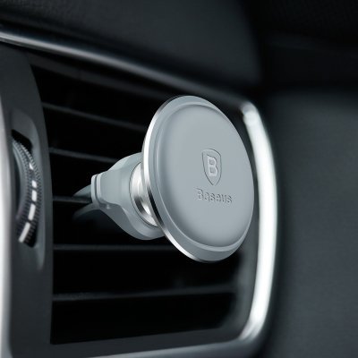 Magnetický držiak telefónu BASEUS Magnetic Air Vent strieborný