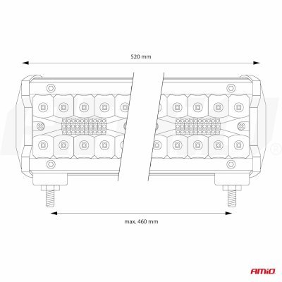 Pracovné LED svetlo AWL28 140LED COMBO 9-36V