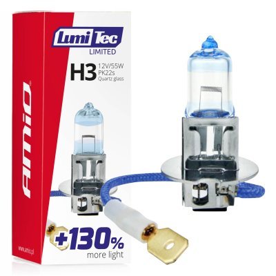 Halogénová žiarovka H3 12V 55W LumiTec LIMITED +130%