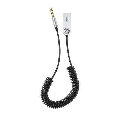 USB, AUX audio adaptér Bluetooth 5.0 BASEUS čierny