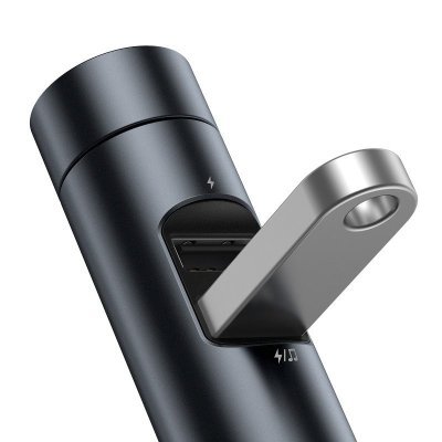 Vysielač FM Baseus Energy Column, Bluetooth 5.0, 2x USB, 3.1A