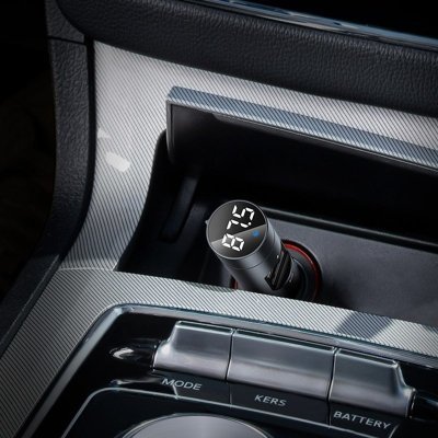Vysielač FM Baseus Energy Column, Bluetooth 5.0, 2x USB, 3.1A