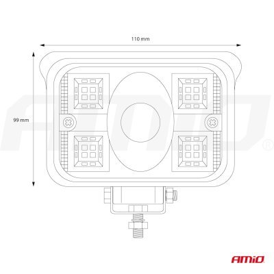 Pracovné LED svetlo AWL32 17 LED COMBO 9-36V
