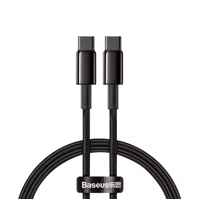 Kábel USB-C na USB-C Baseus Tungsten Gold, 100 W, 1m