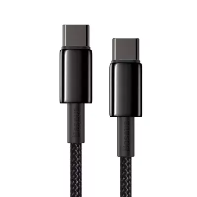 Kábel USB-C na USB-C Baseus Tungsten Gold, 100 W, 1m