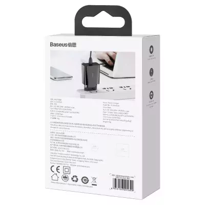 Nabíjačka Baseus Speed Mini Quick Charger, USB-C, PD, 3A, 20W