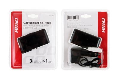 Roztrojka autozapaľovača + USB SOC2