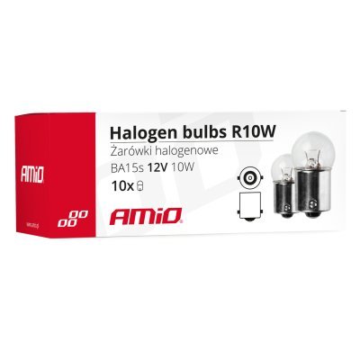 Halogénové žiarovky R10W BA15s 12V 10W 10ks
