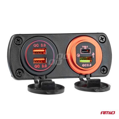 Nabíjačka 2xUSB 12/24V MOD-03