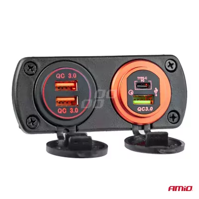 Nabíjačka 2xUSB 12/24V MOD-03