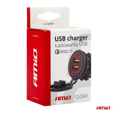 Nabíjačka 2xUSB 12/24V MOD-05