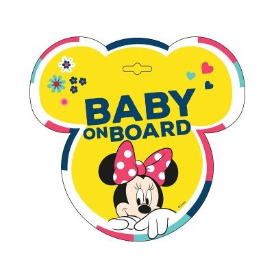 Tabuľka do auta - Dieťa v aute - BABY ON BOARD MINNIE