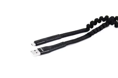 Pružinový kábel USB+microUSB 1.2m FullLINK UC-12