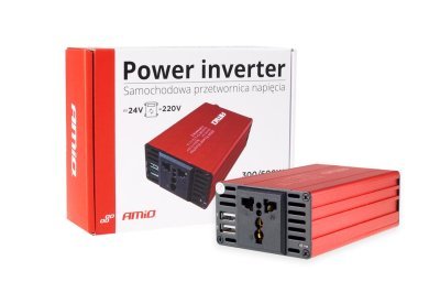 Menič napäta AMiO 24V/230V 300W/600W 2xUSB PI04