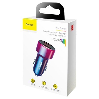 Nabíjačka do auta BASEUS Magic 2x USB QC 3.0 45W