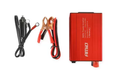 Menič napätia AMiO 12V/220V 300W/600W 2xUSB PI03