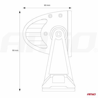 Panelové pracovné svetlo AWL25 60LED COMBO 9-36V