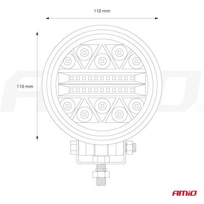 Pracovné LED svetlo AWL16 26LED COMBO 9-36V