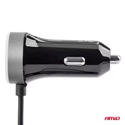Nabíjačka do auta 12/24V Micro C + 2x USB 2.4A PCH PRO-3