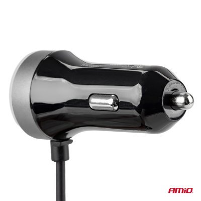 Nabíjačka do auta 12/24V Micro C + 2x USB 2.4A PCH PRO-3