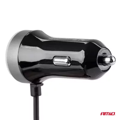 Nabíjačka do auta 12/24V Micro C + 2x USB 2.4A PCH PRO-3