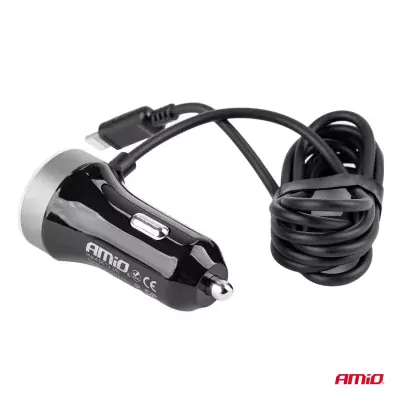 Nabíjačka do auta 12/24V iOS + 2x USB 2.4A PCH PRO-02