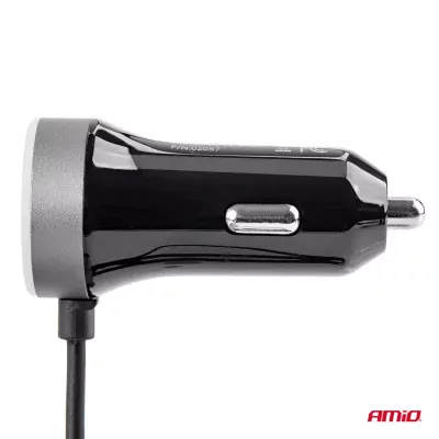 Nabíjačka do auta 12/24V iOS + 2x USB 2.4A PCH PRO-02