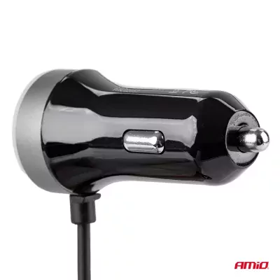 Nabíjačka do auta 12/24V iOS + 2x USB 2.4A PCH PRO-02