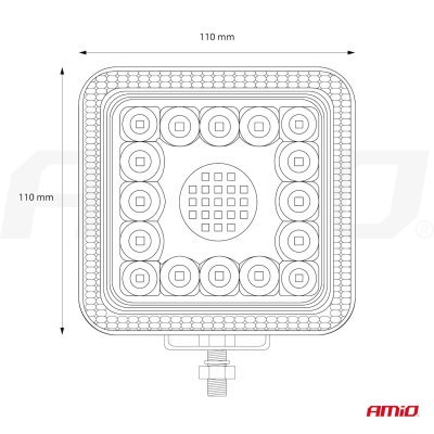 Pracovné LED svetlo AWL13 77 LED FLOOD 9-36V