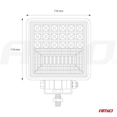 Pracovné LED svetlo AWL12 42 LED COMBO (2 funkcje) 9-36V