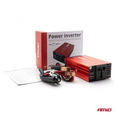 Menič napäta AMiO 24V/230V 300W/600W 2xUSB PI04