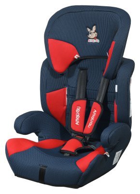 Autosedačka (I,II,III) 9-36kg ANGUGU s pásmi červená