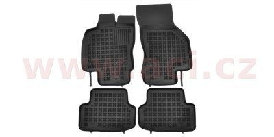 Autorohože gumové čierne s vyšším okrajom  SEAT (sada 4ks)