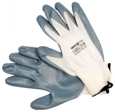 YATO Pracovné rukavice nylon/nytrylit