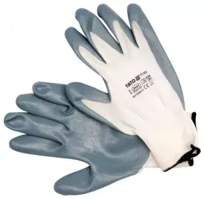 YATO Pracovné rukavice nylon/nytrylit