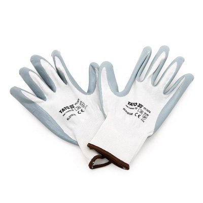 YATO Pracovné rukavice nylon/nytrylit