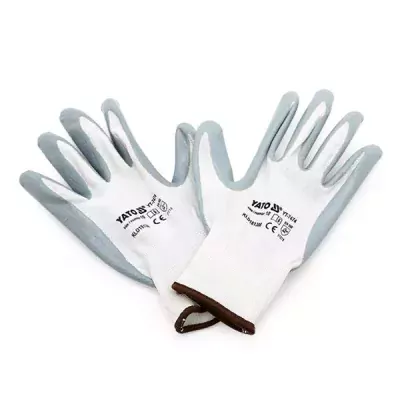 YATO Pracovné rukavice nylon/nytrylit