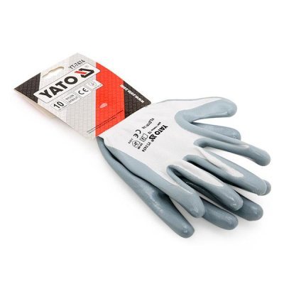 YATO Pracovné rukavice nylon/nytrylit