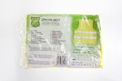 Výstražna vesta žltá certifikátom