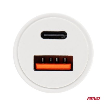 USB nabíjačka PCH PRO-07 USB-C+USB 20W 12/24V