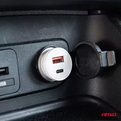 USB nabíjačka PCH PRO-07 USB-C+USB 20W 12/24V