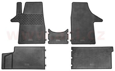 Autorohože gumové čierne ( 1. a 2. rada) VW  (sada 5ks)
